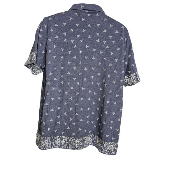 Tommy Jeans Mens Tropical Print Shirt XL Button Down Cotton Blend Shell Buttons - Picture 5 of 7